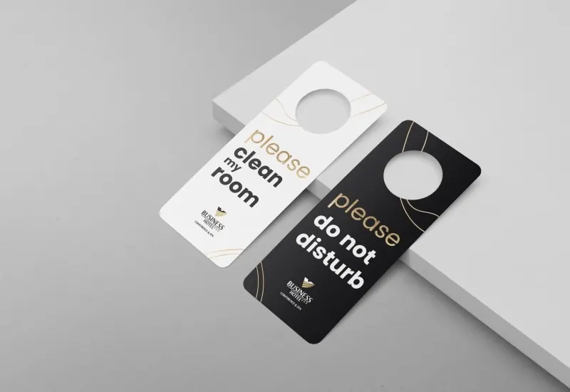 Doorhanger pentru hotel