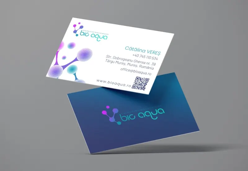 Cărți de vizită Bio Aqua